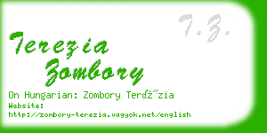 terezia zombory business card